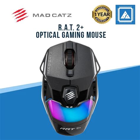 Mad Catz The Authentic R.A.T. 2+ Optical Gaming Mouse | Lazada PH
