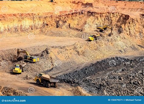 Open Pit Manganese Mining And Equipment Editorial Photo Image Of