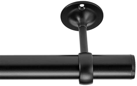 Amazonbasics Curtain Rod Ceiling Mount Bracket Set Of Black Amazon