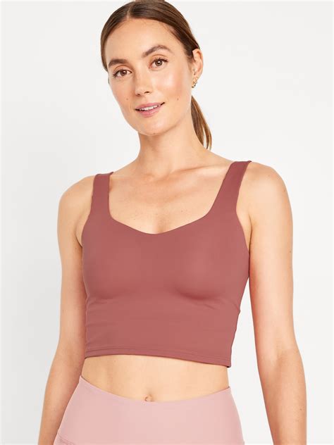 Powersoft Molded Cup Longline Sports Bra Old Navy