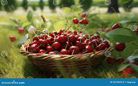 Freshness Of Nature Bounty Ripe Organic Fruit In Wicker Basket