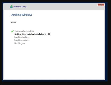 Microsoft Windows Server 2019 Visual Installation Process