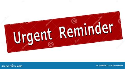 URGENT REMINDER Royalty-Free Stock Photography | CartoonDealer.com ...