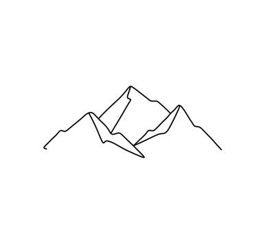 Mountain Outline Tattoo