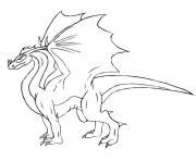 Coloriage Dragon Facile Pour Enfants Maternelle JeColorie