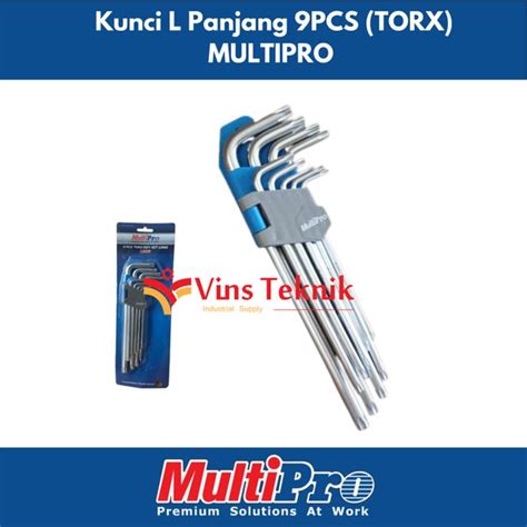 Jual Kunci L Panjang Multipro Hex Key Torx Key Set Long Di Lapak Vins