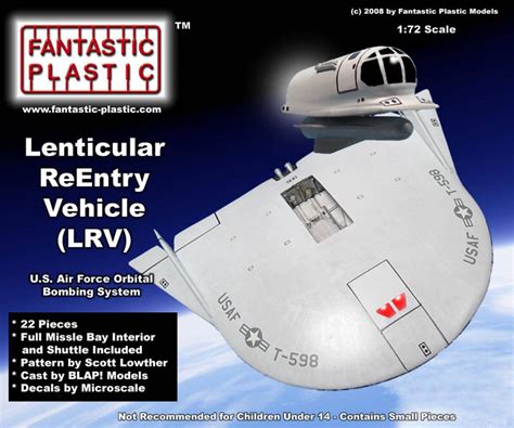 Lenticular Re-Entry Vehicle (LRV) 1:72 Resin Model Kit by Fantastic ...