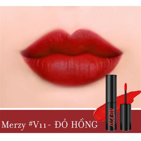 Son Kem Merzy The First Velvet Tint 4 5g V11 Shanghai Red Đỏ trầm