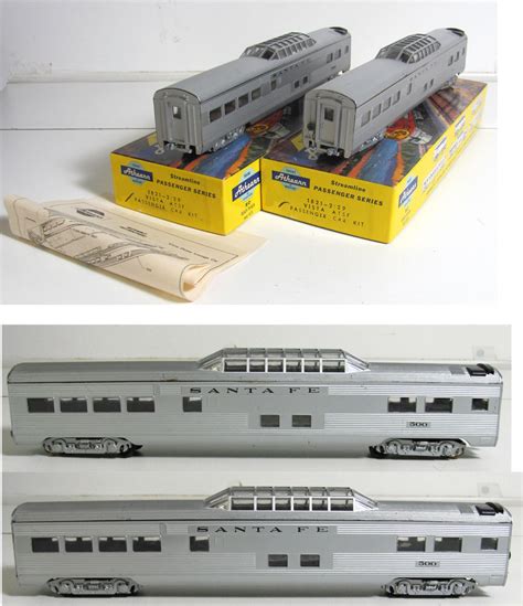 ATHEARN HO #1821 ATSF VISTA DOME PASSENGER CAR SET BOXED