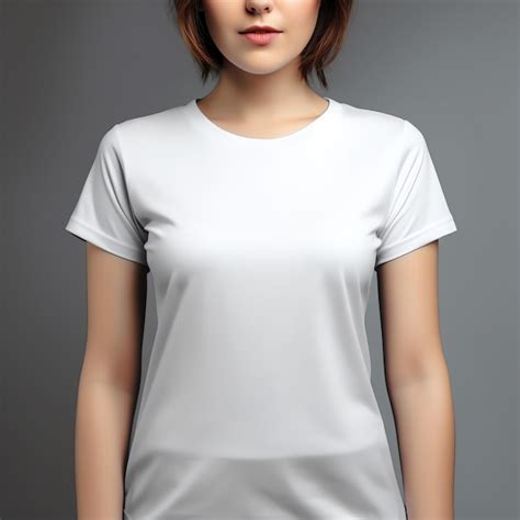 Premium Ai Image A Woman Wearing A White Shirt