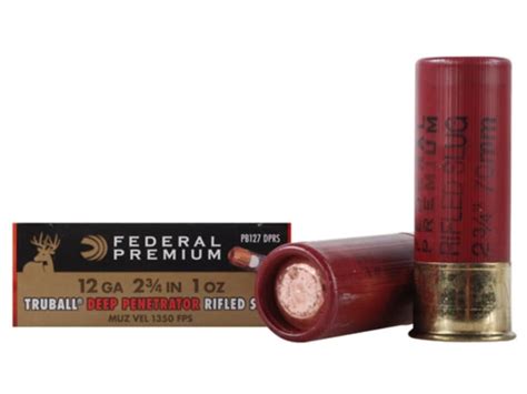 Federal Premium Vital Shok 12 Ga Deep Penetrator Hollow Point Rifled