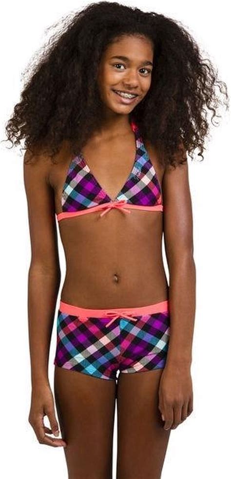 Protest KOSKI17A JR Halter Bikini Meisjes Dark Earth Maat 164 Bol