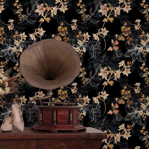 Autumn Floral Wallpaper - Elegant Florals for Any Room | DeccoPrint