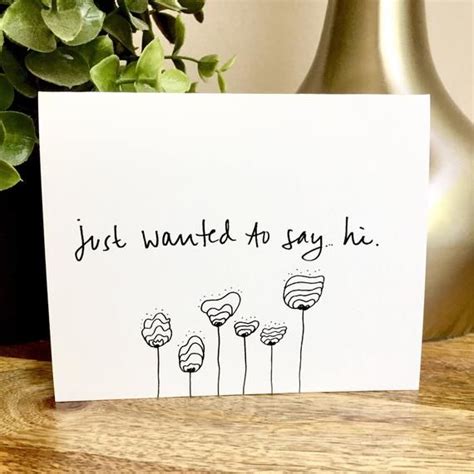 Set Of Blank Notecards Just Saying Hello Card Hello Cards Hand