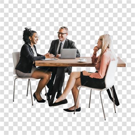 Premium PSD | PNG Business meeting with diverse professionals