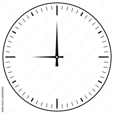 Watch dial. Vector illustration of a clock. Dial Stock Vector | Adobe Stock