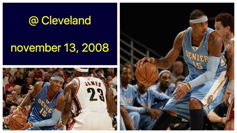 Carmelo Anthony Pts Cleveland Cavaliers Highlights November