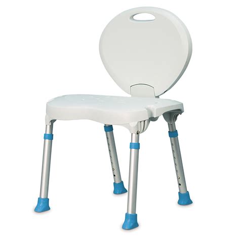 Folding Bath And Shower Chair With Non Slip Seat And Backrest White