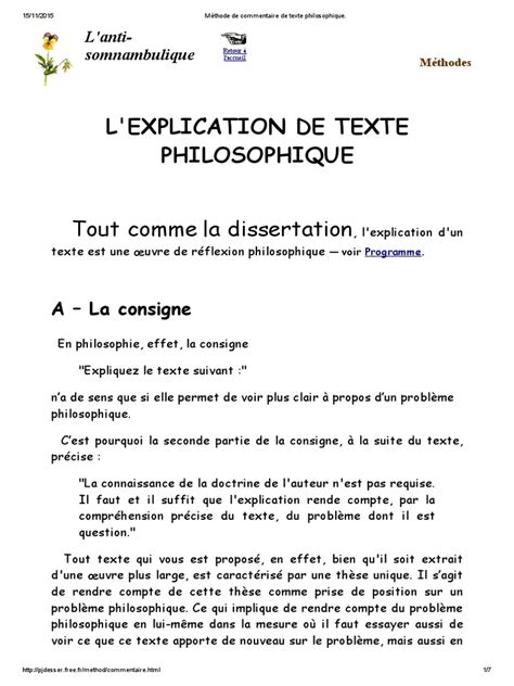 Comment Faire Une Explication De Texte Philo Exemple De Texte