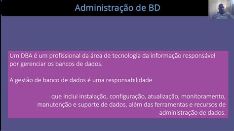 Administração De Banco De Dados Youtube