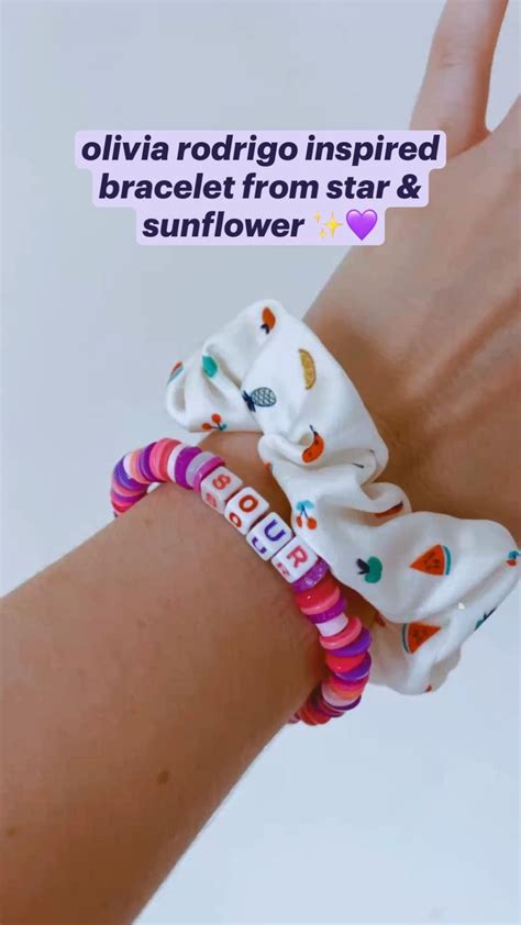 Olivia Rodrigo Inspired Bracelet From Star Sunflower