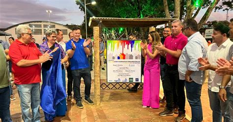 São José da Laje Prefeita Angela Vanessa inaugura 1ª etapa do projeto