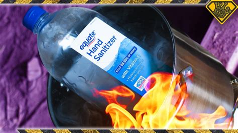 Testing The Flammable Properties Of Hand Sanitizer Youtube