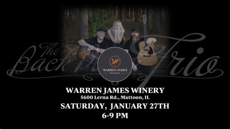 The Trio at the Warren James Winery, Warren James Winery, Mattoon ...