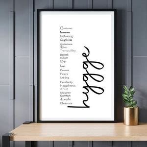 Hygge Definition Print Hygge Poster Home Print Housewarming Etsy Uk