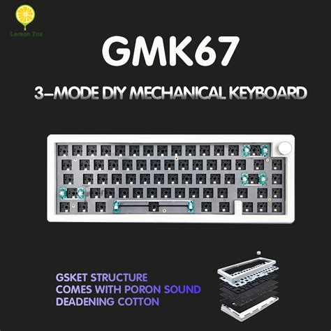 In Stock Gmk Mode Diy Mechanical Keyboard Kit Hot Swappable Rgb Backlight Keyboard