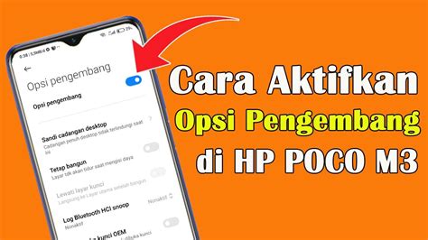 Cara Mengaktifkan Opsi Pengembang Di Xiaomi POCO M3 MIUI 12 Android 10