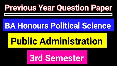 Du Previous Year Question Paper Public Administration Ba Political