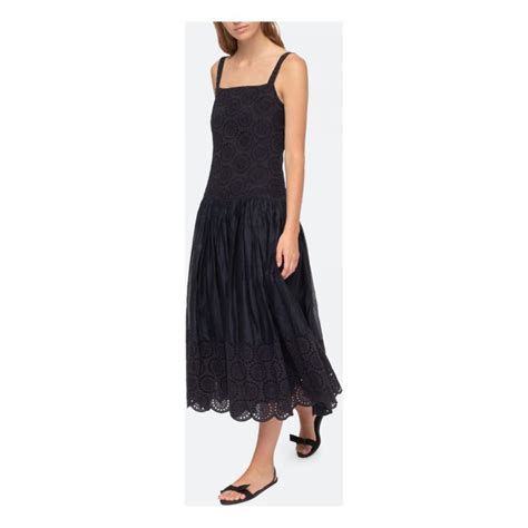 Sea Ny Robe Maeve Eyelet Maxi Bleu Marine Smallable