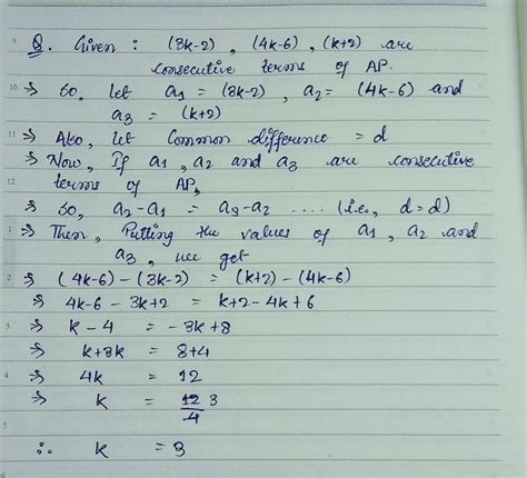 Determine K So That K K And K Are Three Consecutive