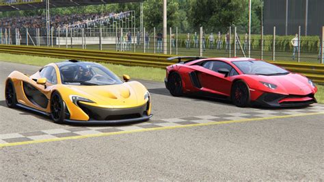 Assetto Corsa McLaren P1 Vs Lamborghini Aventador SV HD 1080p60FPS