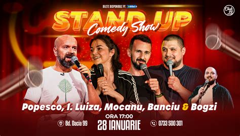 Bilete Stand Up Comedy Cu Cristi Popesco Ioana Luiza Mocanu Banciu