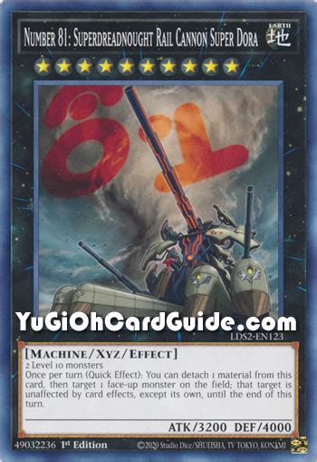 Yu Gi Oh Number 81 Superdreadnought Rail Cannon Super Dora