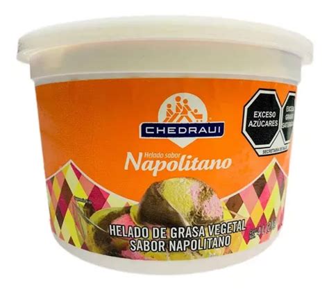 Helado Chedraui Napolitano Cubeta 4l MercadoLibre