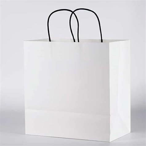 Flat Carrier White Paper Bag – Cxgiae