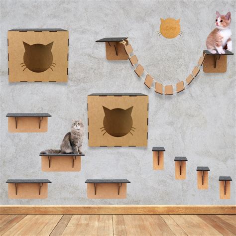 Playground Para Gatos Pe As Brinquedo De Gato Prateleiras Nichos