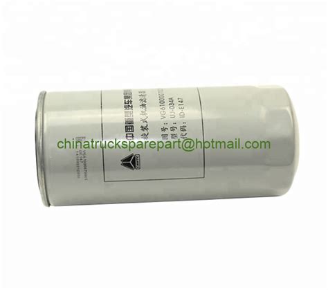 Vg6100070005 Howo Oil Filter 371 Cnhtc Filter