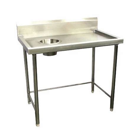 Stainless Steel Dish Landing Table With Chute At Best Price In Delhi