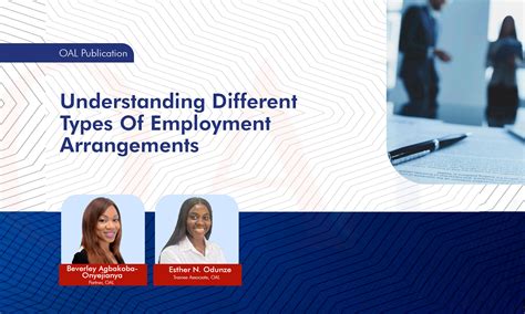 Understanding Different Types Of Employment Arrangements 