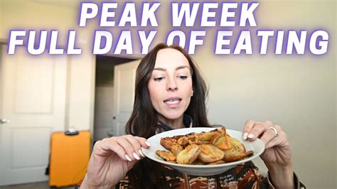 Full Day Of Eating On Peak Week What Is Peak Week Npc Bikini Prep