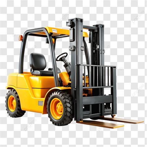 Forklift Truck Isolated On A Transparent Background Forklift Truck