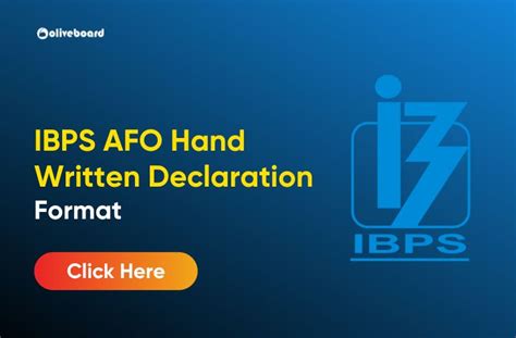 Ibps Afo Hand Written Declaration 2024 Know Format And Steps