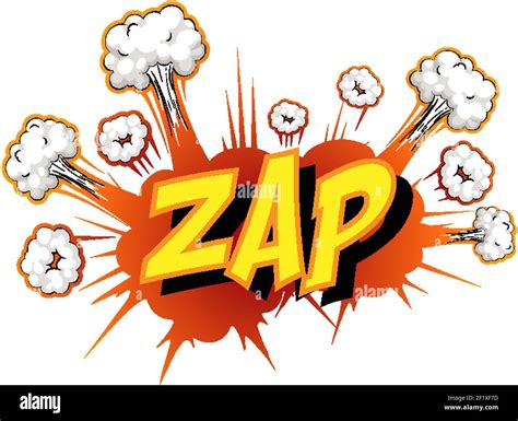 Comic Speech Bubble With Zap Text Illustration Stock Vector Image And Art