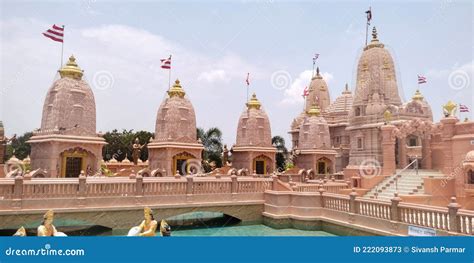 Hindu Temple from Nilkanth Dham Poicha Stock Image - Image of monument, nilkanth: 222093873