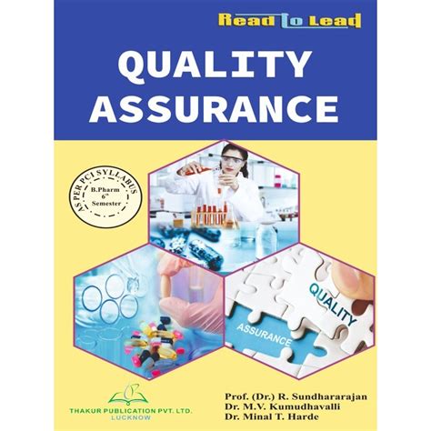 Quality Assurance Book For B Pharm 6th Sem Thakur Publication