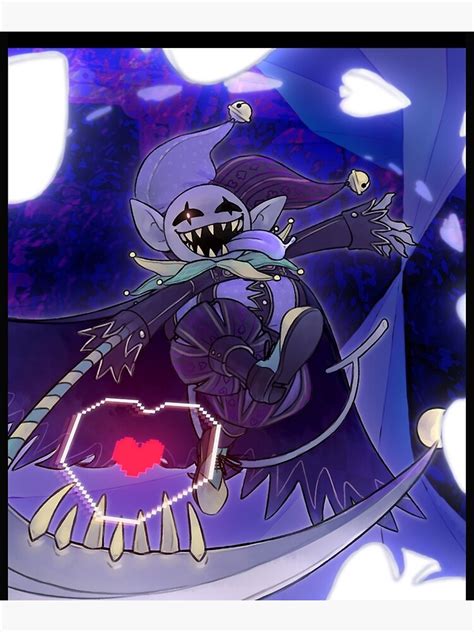 Deltarune Jevil Graphic Poster For Sale By Demine19 Redbubble